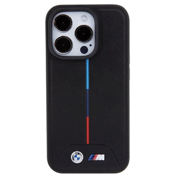BMW Quilted Tricolor MagSafe case for iPhone 15 Pro - black_2