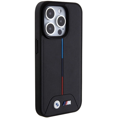 BMW Quilted Tricolor MagSafe case for iPhone 15 Pro - black_3