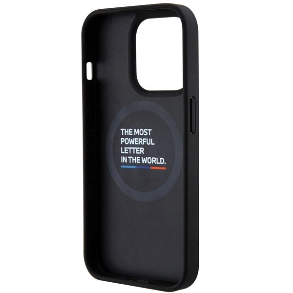 BMW Quilted Tricolor MagSafe case for iPhone 15 Pro - black_4
