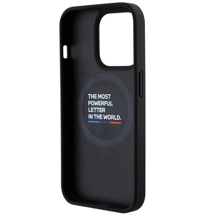 BMW Quilted Tricolor MagSafe case for iPhone 15 Pro - black_4