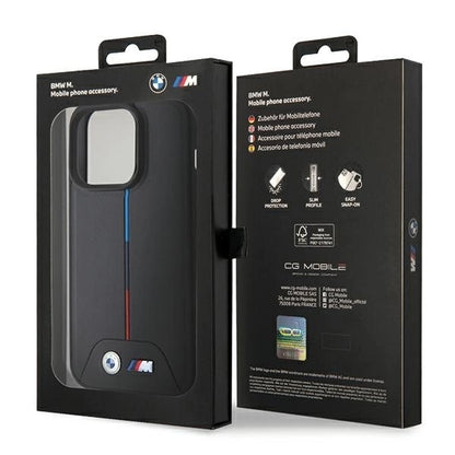BMW Quilted Tricolor MagSafe case for iPhone 15 Pro - black_7