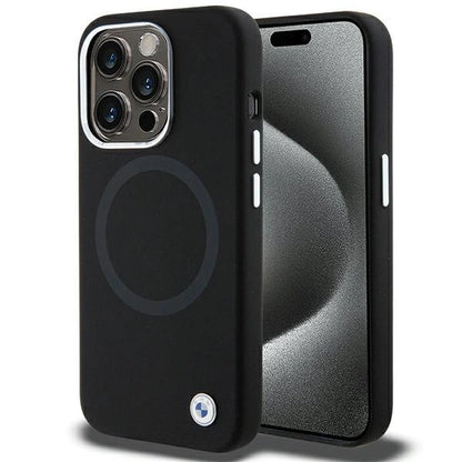 BMW Signature Liquid Silicone MagSafe case for iPhone 15 Pro - black_0