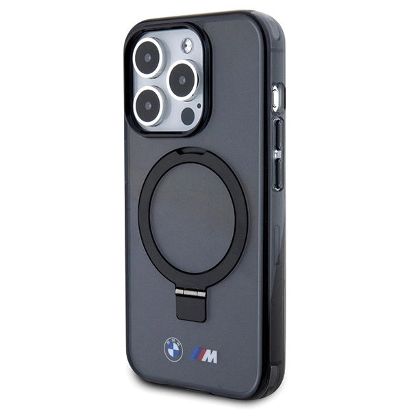 BMW Ring Stand M Collection MagSafe Case for iPhone 15 Pro - Black_1