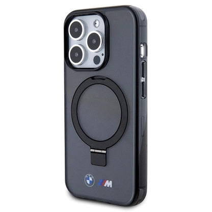 BMW Ring Stand M Collection MagSafe Case for iPhone 15 Pro - Black_1