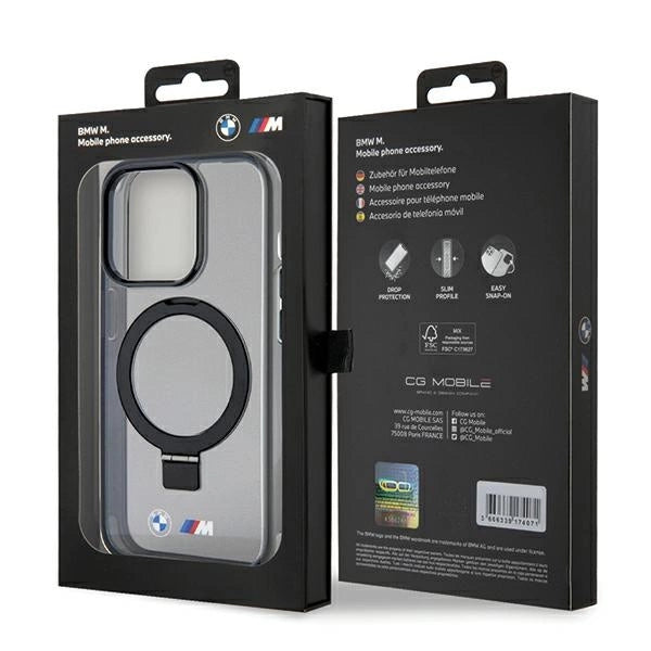 BMW Ring Stand M Collection MagSafe Case for iPhone 15 Pro - Black_7