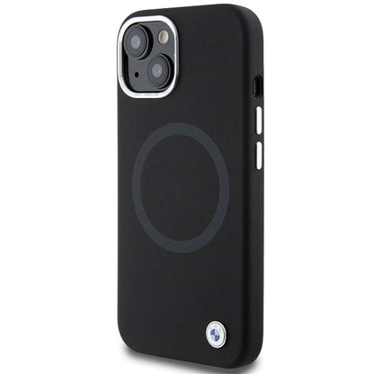 BMW Signature Liquid Silicone MagSafe case for iPhone 15 - black_1