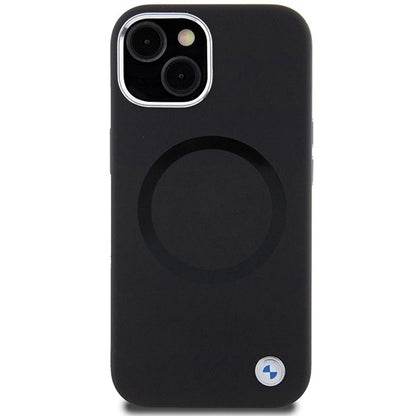 BMW Signature Liquid Silicone MagSafe case for iPhone 15 - black_2