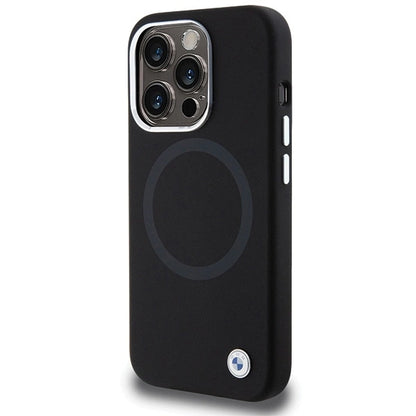 BMW Signature Liquid Silicone MagSafe case for iPhone 15 Pro Max - black_1
