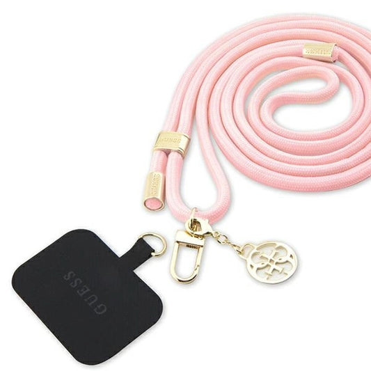 Guess Nylon 4G Metal Charm CBDY Cord phone strap - pink_0