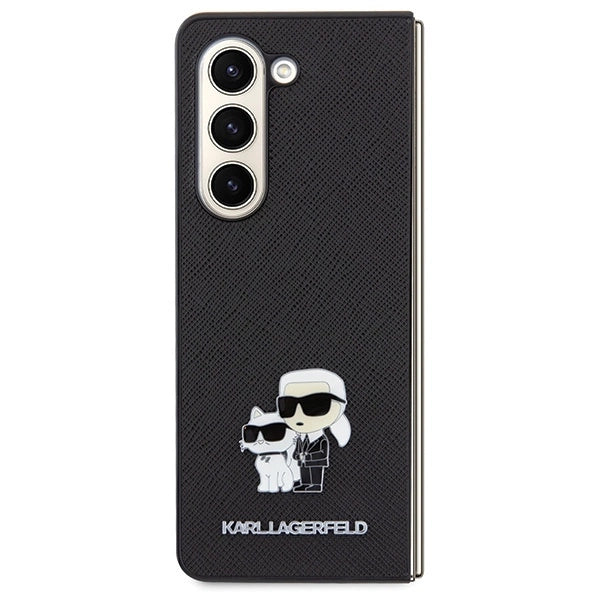 Karl Lagerfeld Saffiano Karl&Choupette Pin case for Samsung Galaxy Z Fold 5 - black_1