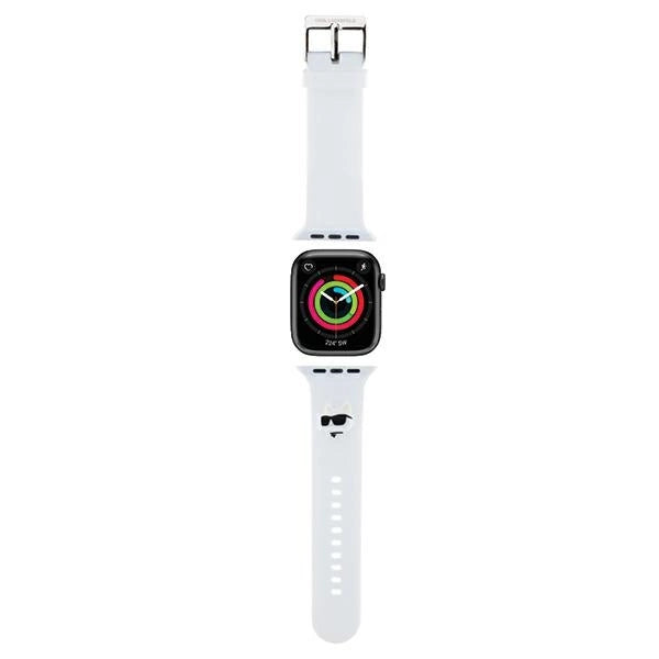 Karl Lagerfeld 3D Rubber Choupette Head Strap for Apple Watch 42/44/45/49mm - White_0
