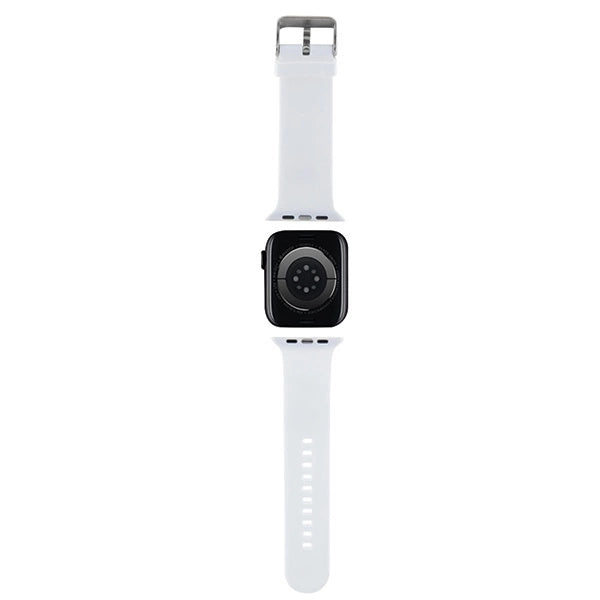 Karl Lagerfeld 3D Rubber Choupette Head Strap for Apple Watch 42/44/45/49mm - White_1