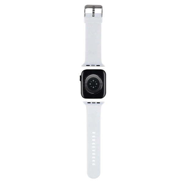 Karl Lagerfeld 3D Rubber Karl Head strap for Apple Watch 38/40/41mm - white_1