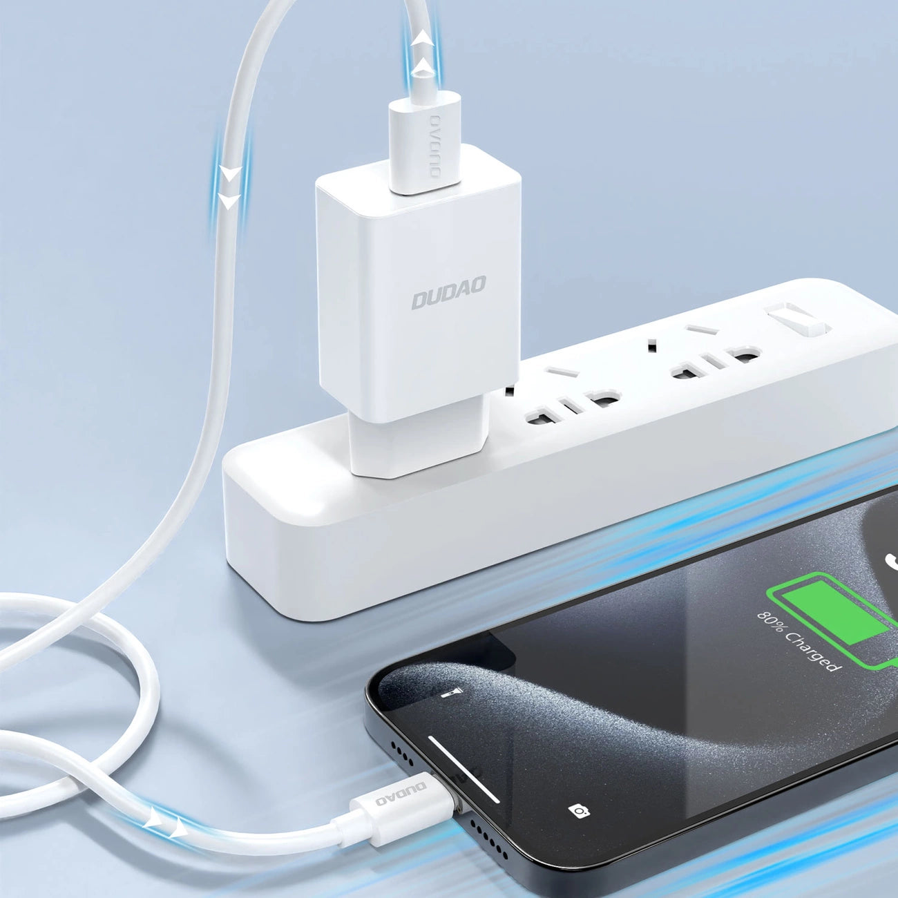 Dudao A4EU USB-A 2.1A wall charger - white_3
