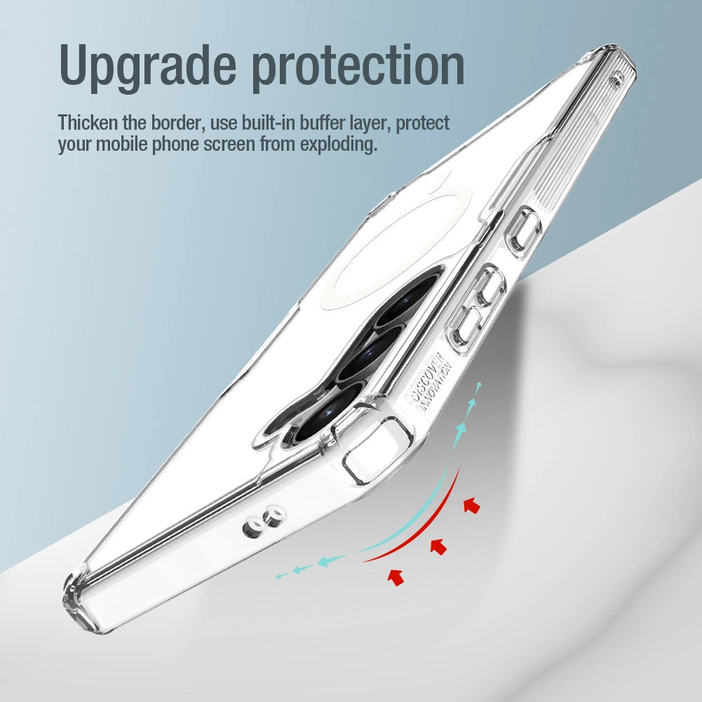Nillkin Nature Pro armored case with a magnetic ring for Samsung Galaxy S24+ - white_13