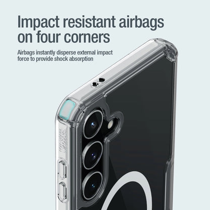 Nillkin Nature Pro armored case with a magnetic ring for Samsung Galaxy S24+ - white_14