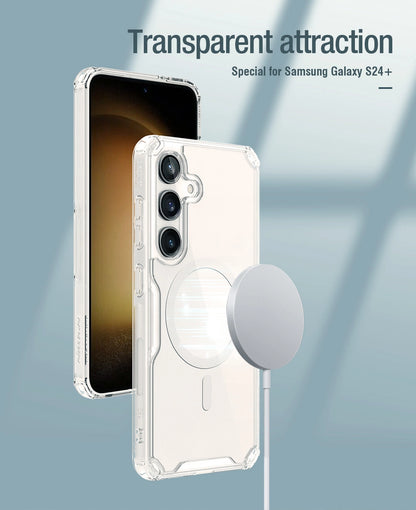 Nillkin Nature Pro armored case with a magnetic ring for Samsung Galaxy S24+ - white_6