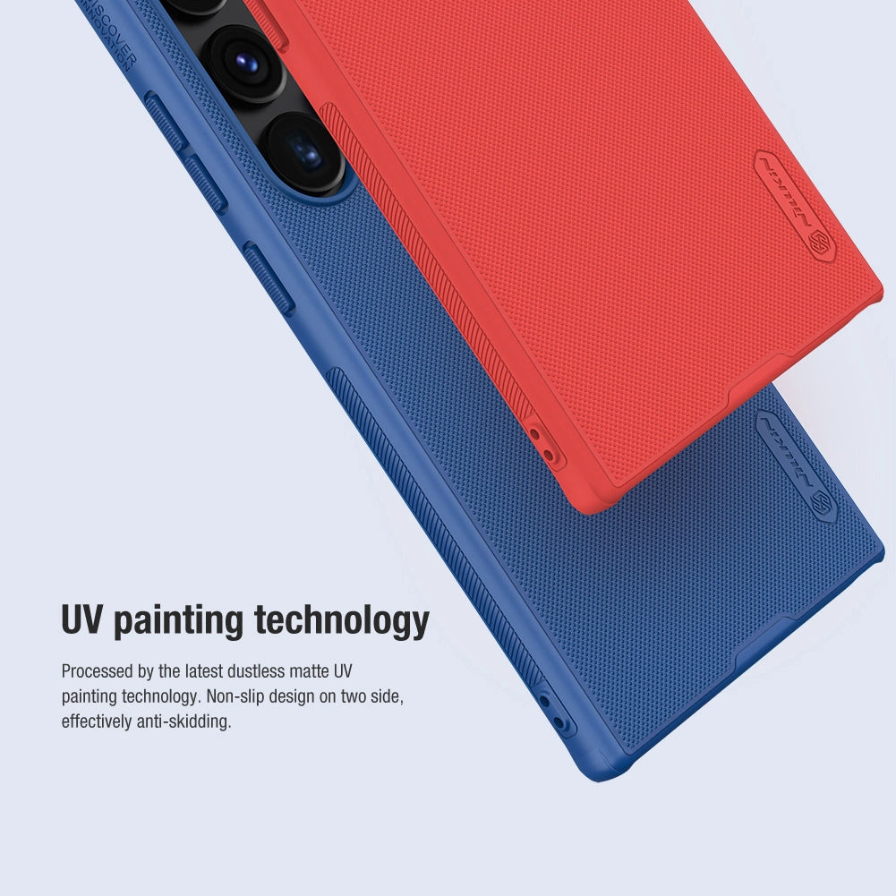 Nillkin Super Frosted Shield Pro armored case for Samsung Galaxy S24 Ultra - blue_10