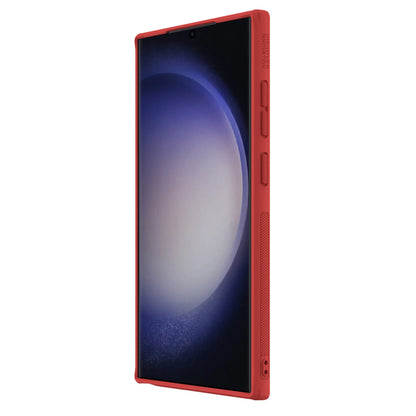 Nillkin Super Frosted Shield Pro armored case for Samsung Galaxy S24 Ultra - red_4