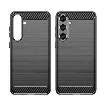 Case for Carbon Case Samsung Galaxy S24+ flexible silicone carbon cover - black_6