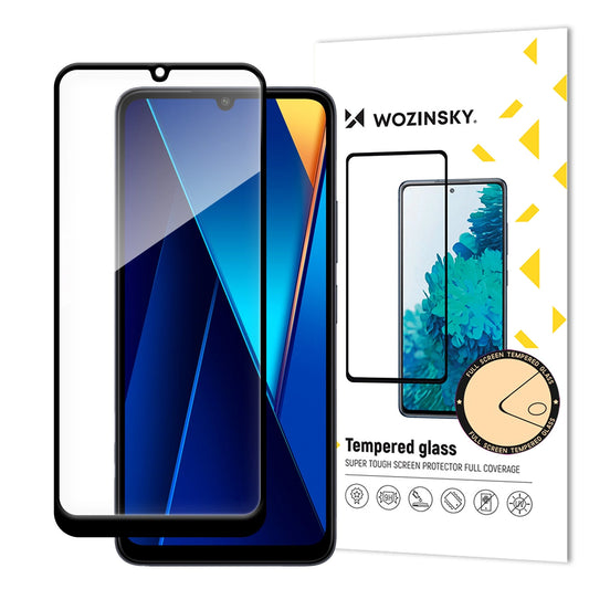 Wozinsky Full Glue Tempered Glass with Black Frame for Xiaomi POCO C65/Redmi 13C_0