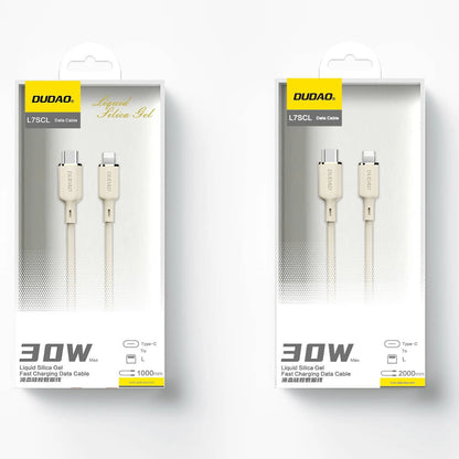 Dudao L7SCL USB-C - Lightning 30W 2m cable - beige_4
