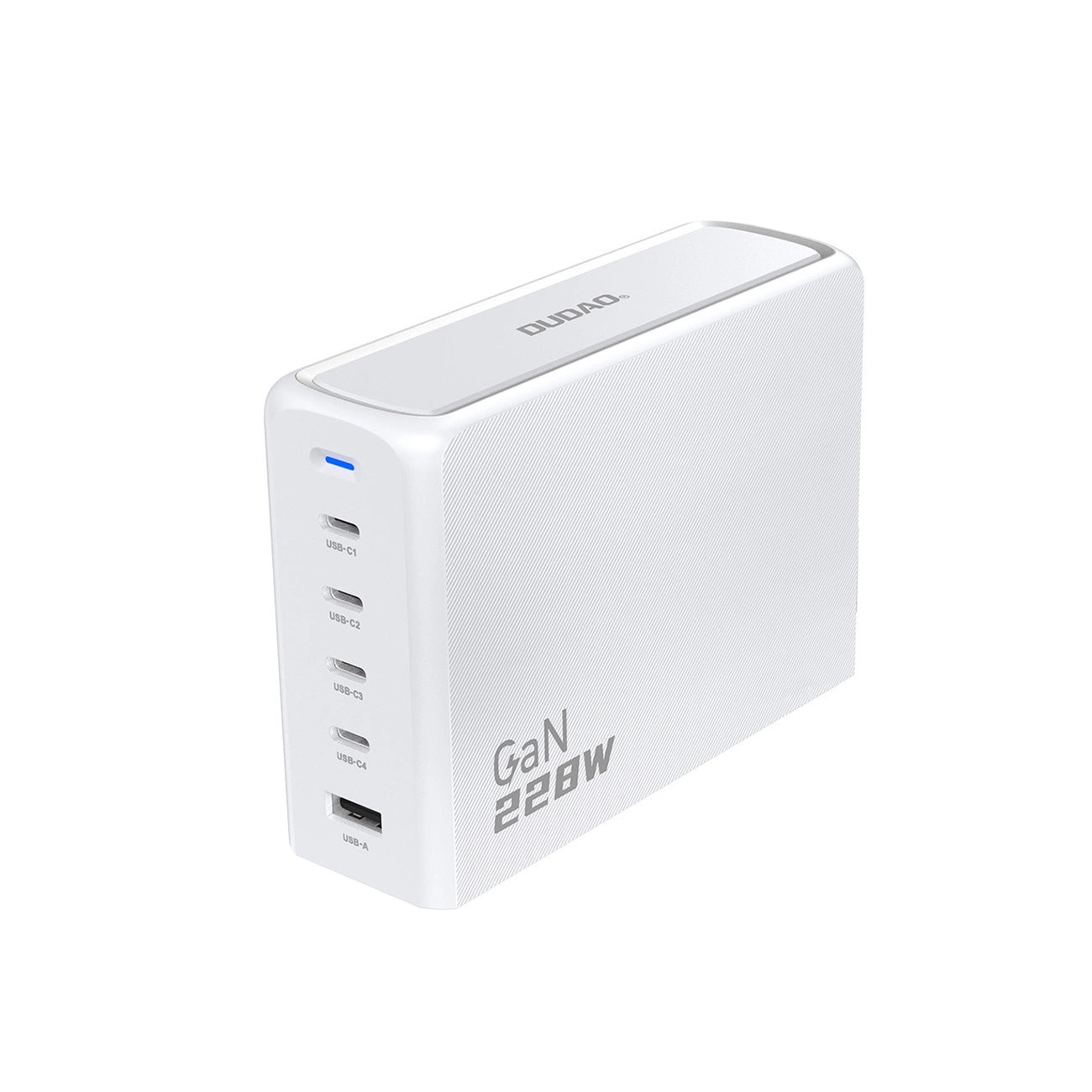 Dudao A228EU GaN charger 1x USB-A 4x USB-C PD 228W - white_1