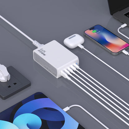 Dudao A228EU GaN charger 1x USB-A 4x USB-C PD 228W - white_6
