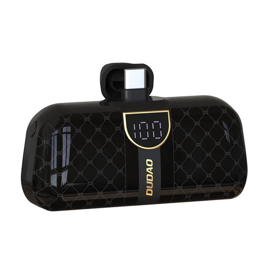 Powerbank Dudao K20SC 5000mAh mini 2x USB-C - black_0