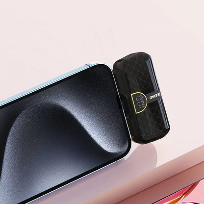 Dudao K20SL 5000mAh mini power bank with Lightning / USB-C connectors - black_2