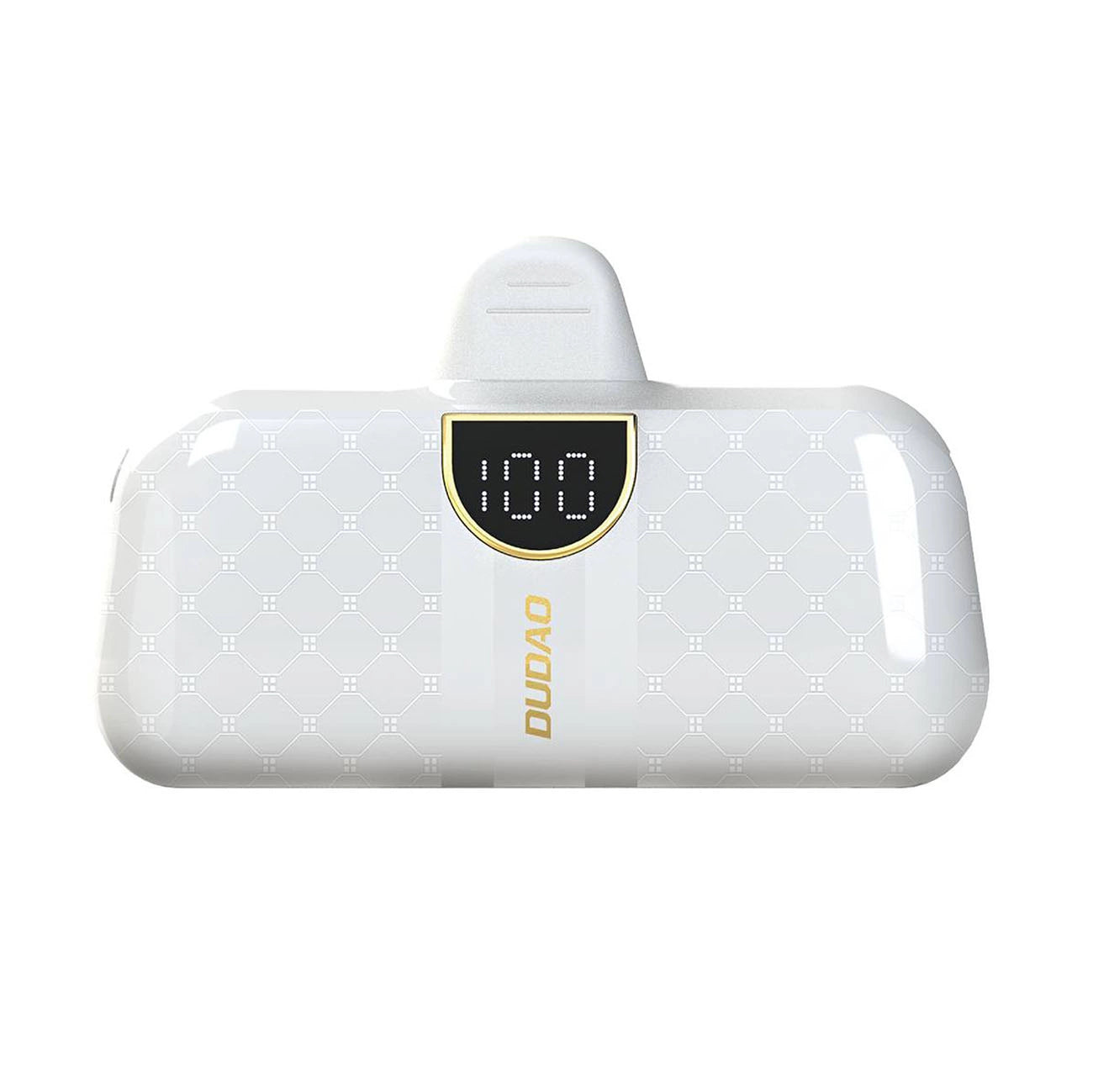 Dudao K20SL 5000mAh mini power bank with Lightning / USB-C connectors - white_1