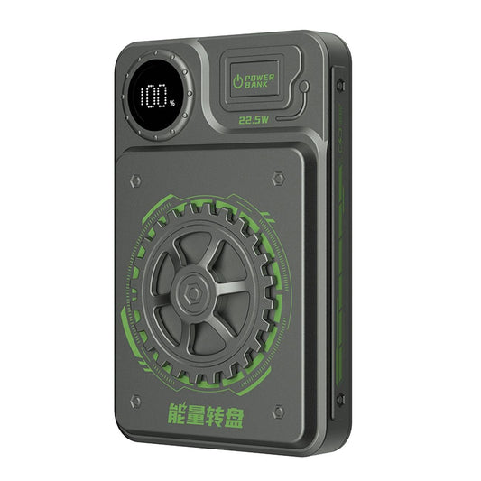 Dudao K24 10000mAh 22.5W USB-A / USB-C power bank with display - gray_0