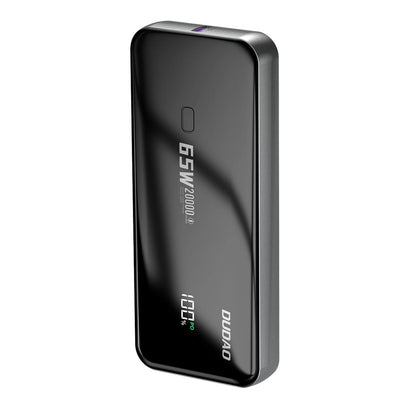 Dudao K65 20000mAh 65W Powerbank 1x USB-C 2x USB-A with display - black_0