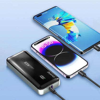 Dudao K65 20000mAh 65W Powerbank 1x USB-C 2x USB-A with display - black_7