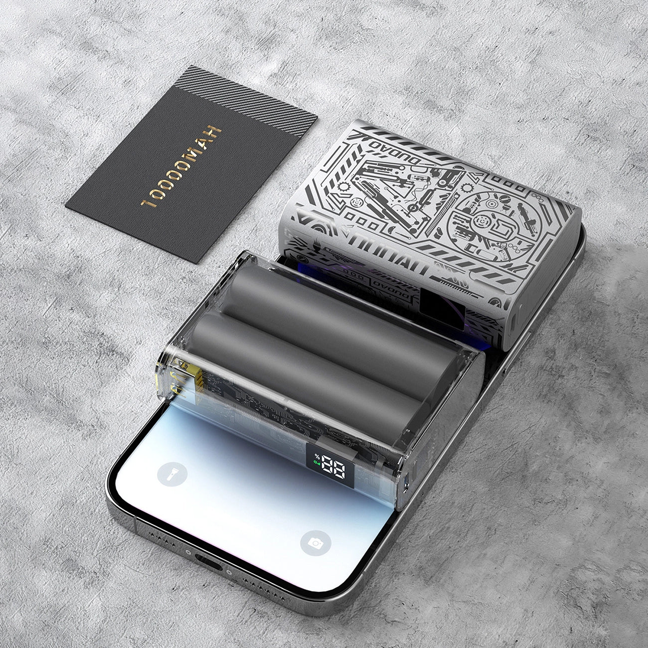 Dudao K20 USB-A / USB-C Powerbank 10000mAh 22.5W - silver_6
