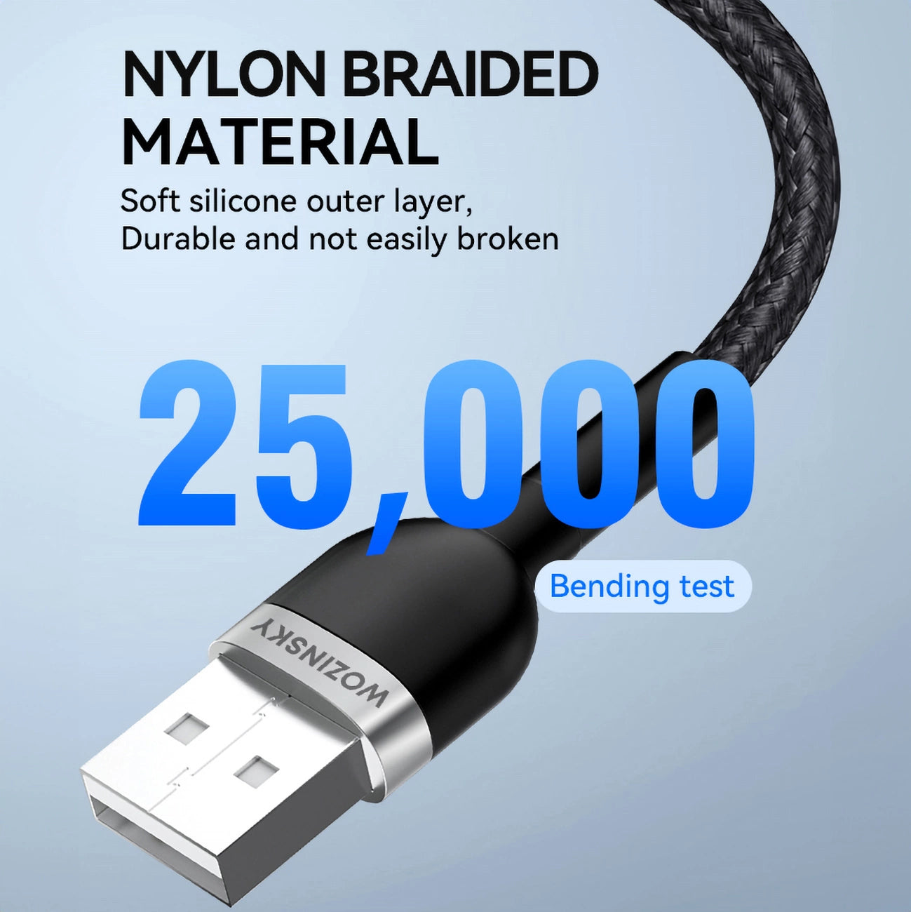 Wozinsky WNBAL1 USB-A / Lightning 2.4A cable 1 m - black_7