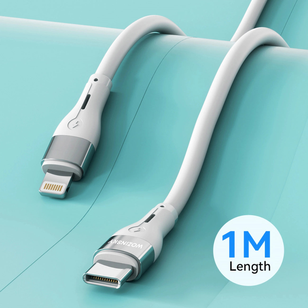 Wozinsky WSTCL1 Lightning / USB-C PD 27W cable 1 m - white_5