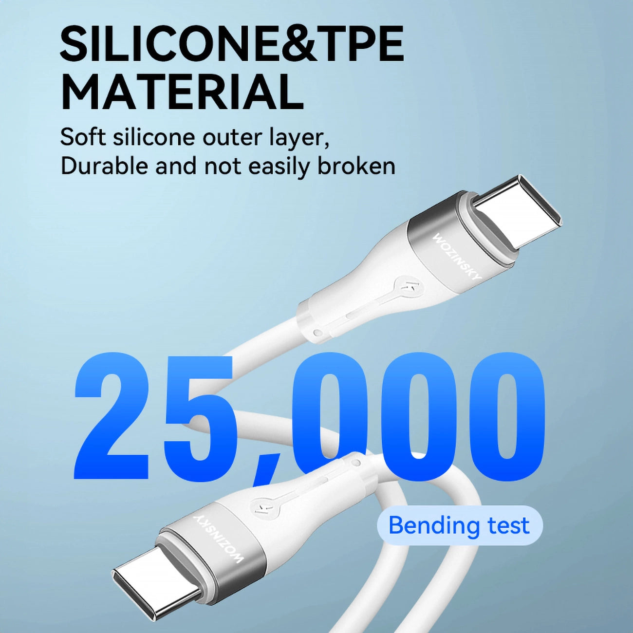 Wozinsky WSTCC2 USB-C / USB-C PD 65W cable 2 m - white_5
