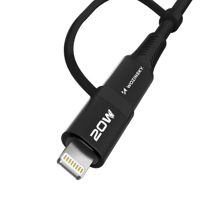 Wozinsky WNBAA 4in1 cable 2x USB-C 1x USB-A 1x Lightning 60W 1 m - black_2