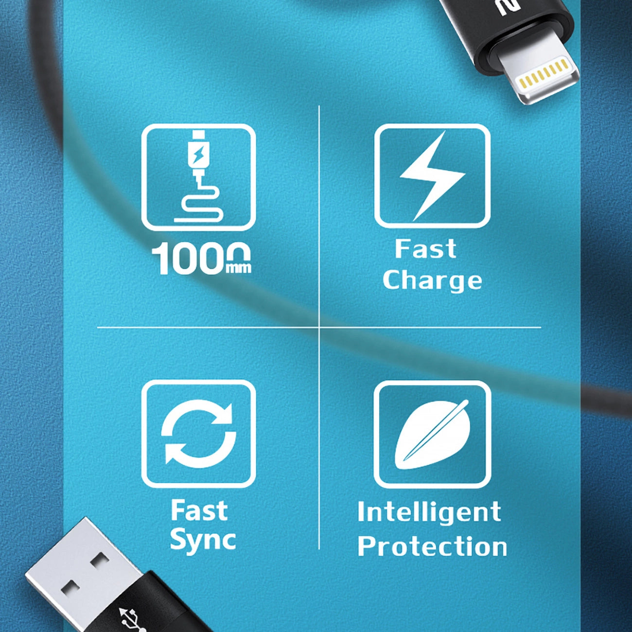 Wozinsky WNBAA 4in1 cable 2x USB-C 1x USB-A 1x Lightning 60W 1 m - black_5