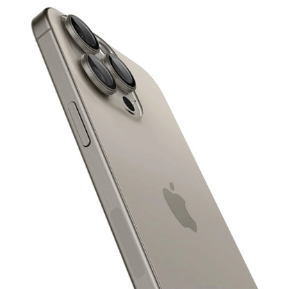 Spigen Optik.tR EZ Fit Camera Protector for iPhone 14 Pro / Pro Max / 15 Pro / Pro Max - Natural Titanium 2 pcs._3