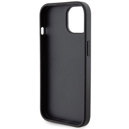 Ferrari Grip Stand Metal Logo case for iPhone 15 - black_6