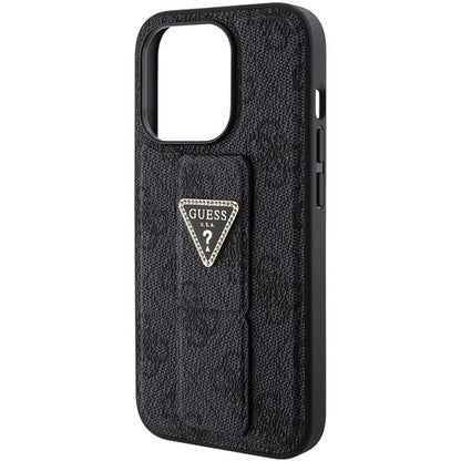 Guess Grip Stand 4G Triangle Strass case for iPhone 15 Pro Max - black_6
