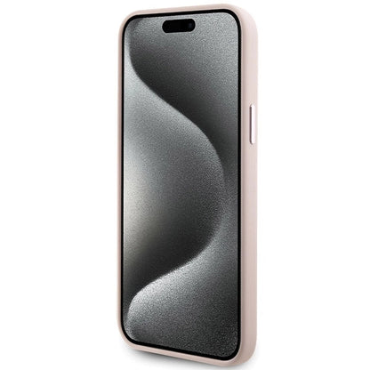 Karl Lagerfeld Silicone Choupette Metal Pin Case for iPhone 15 Plus / 14 Plus - Pink_4