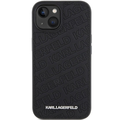 Karl Lagerfeld Quilted K Pattern case for iPhone 15 - black_2