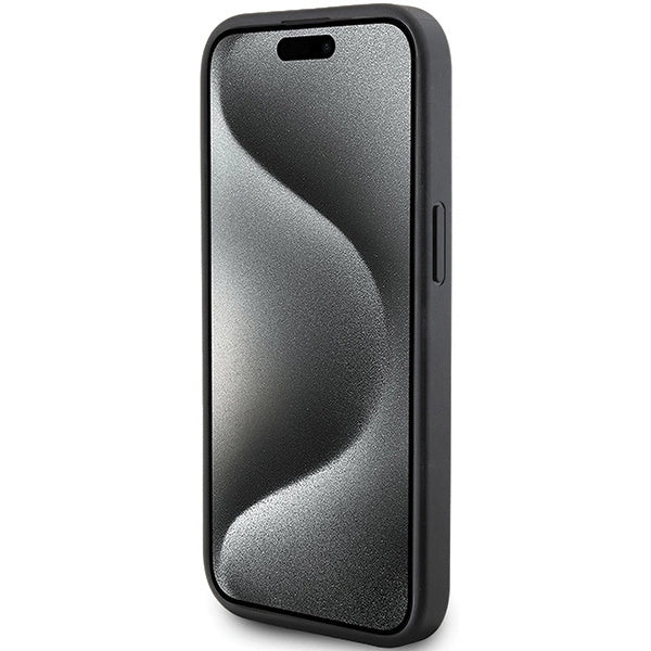 Karl Lagerfeld Quilted K Pattern case for iPhone 15 - black_4