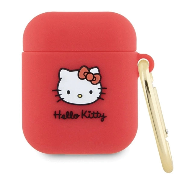 Hello Kitty Silicone 3D Kitty Head case for AirPods 1/2 - fuchsia_0