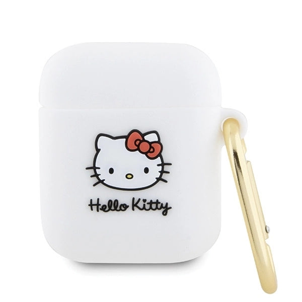 Hello Kitty Silicone 3D Kitty Head case for AirPods 1/2 - white_0