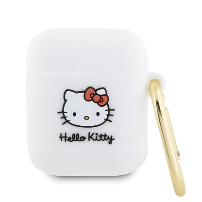 Hello Kitty Silicone 3D Kitty Head case for AirPods 1/2 - white_0