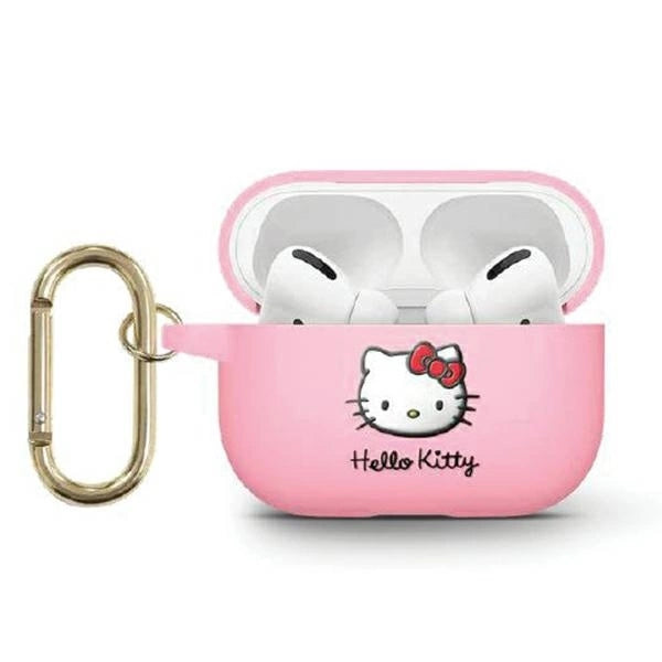 Hello Kitty Silicone 3D Kitty Head case for AirPods 3 - pink_0